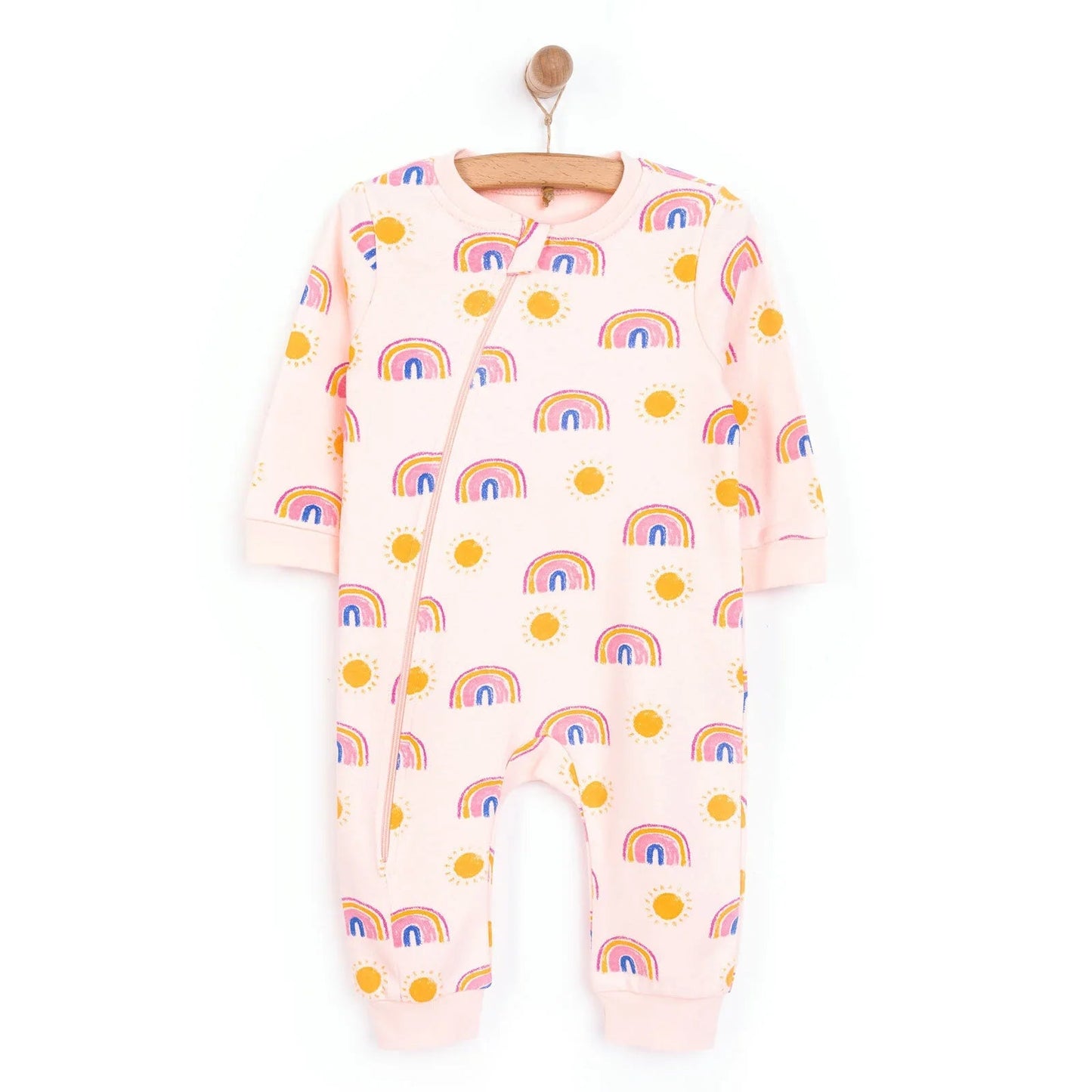 HelloBaby Girl Jumpsuit - Light Pink - mezetto ebebek ebebek