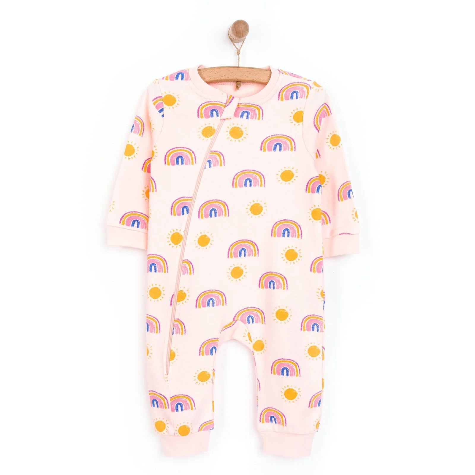 HelloBaby Girl Jumpsuit - Light Pink - mezetto ebebek ebebek