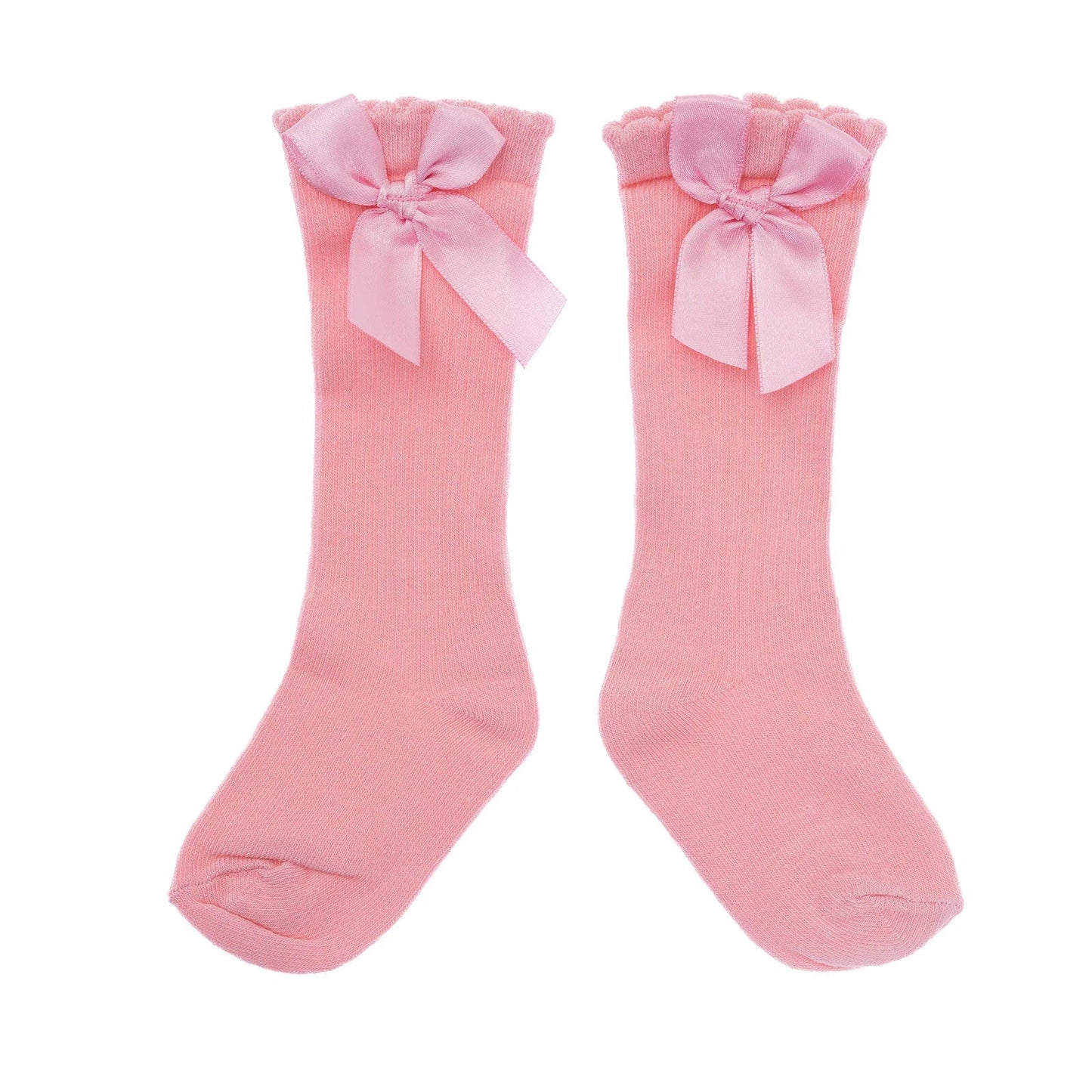 HelloBaby Girl Knee Socks - Pink - mezetto ebebek ebebek