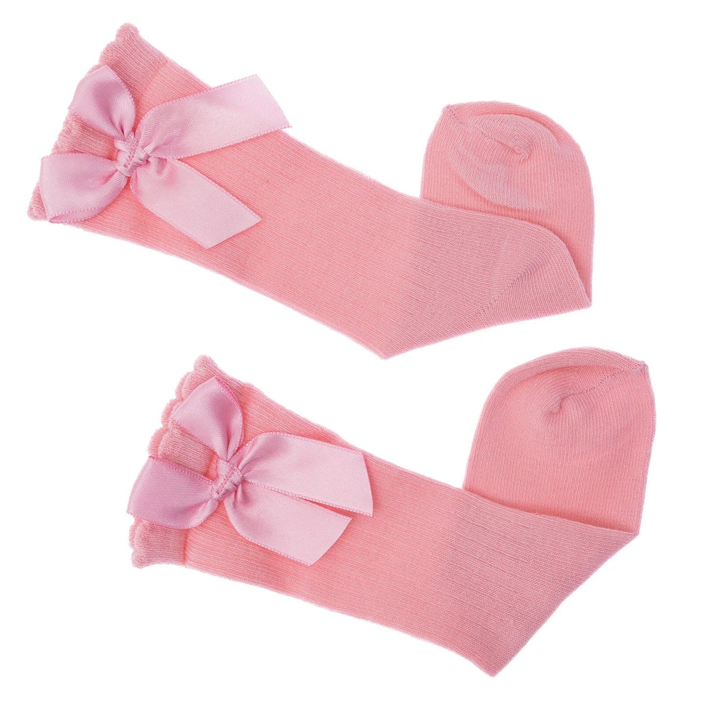 HelloBaby Girl Knee Socks - Pink - mezetto ebebek ebebek