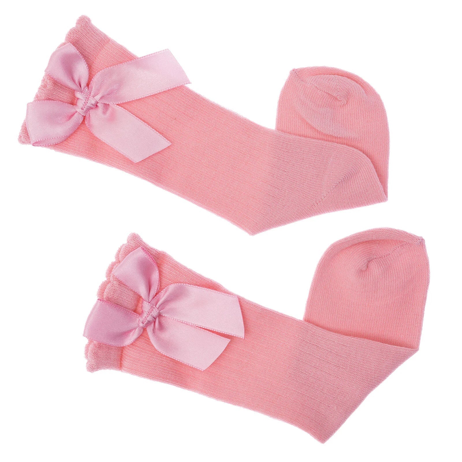 HelloBaby Girl Knee Socks - Pink - mezetto ebebek ebebek