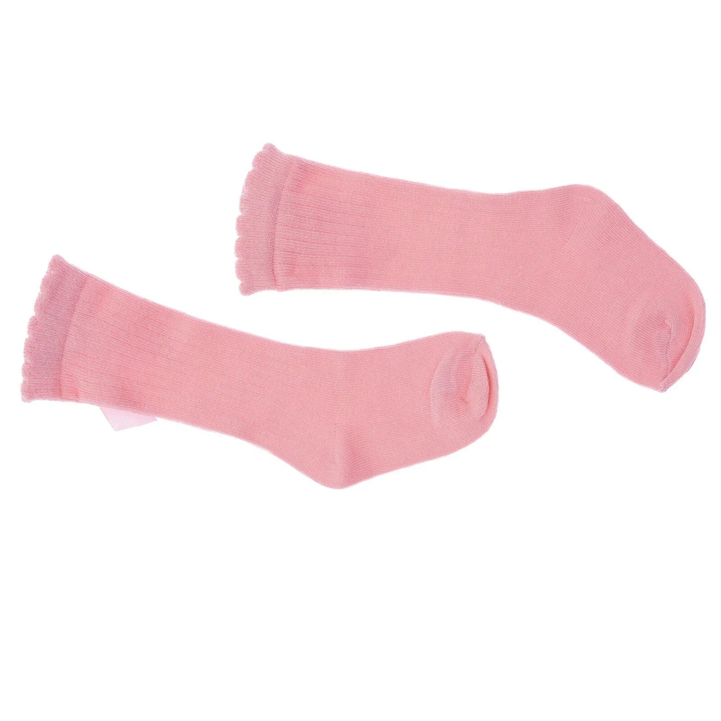 HelloBaby Girl Knee Socks - Pink - mezetto ebebek ebebek