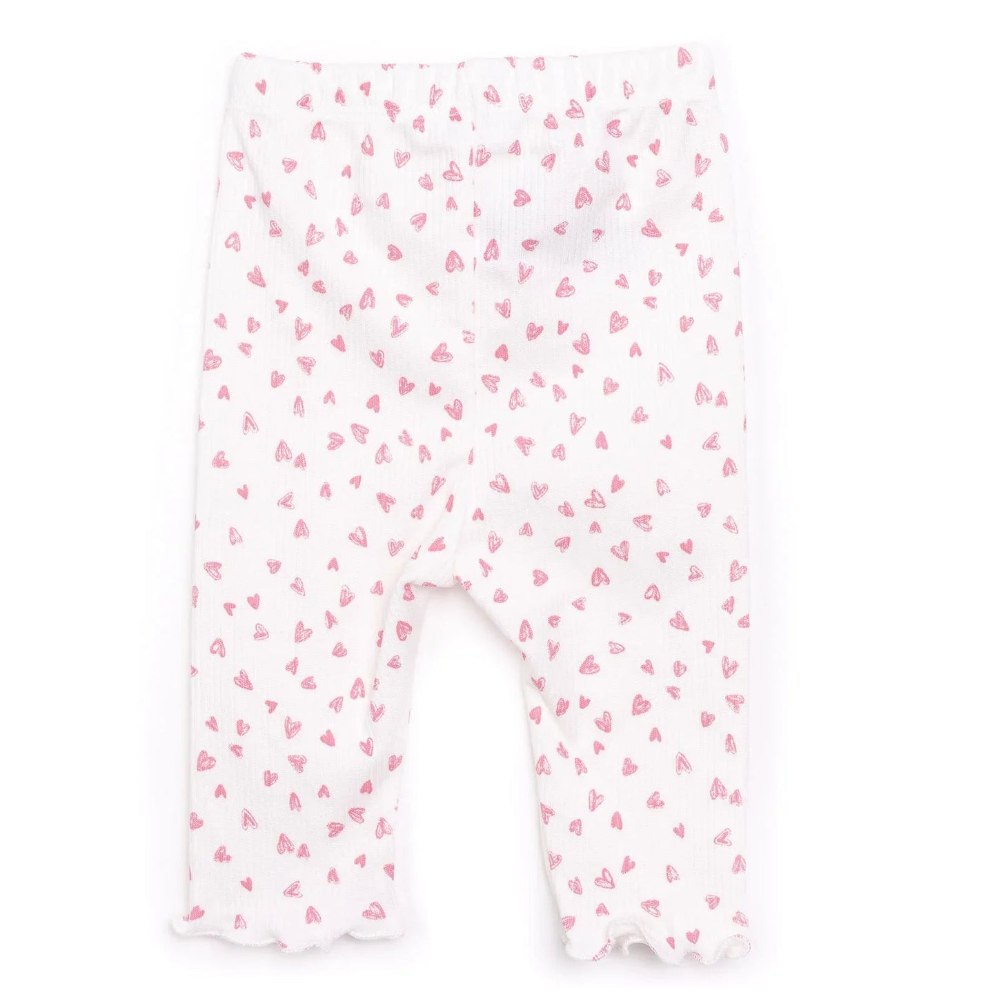 HelloBaby Girl Leggings - Ecru - mezetto ebebek ebebek