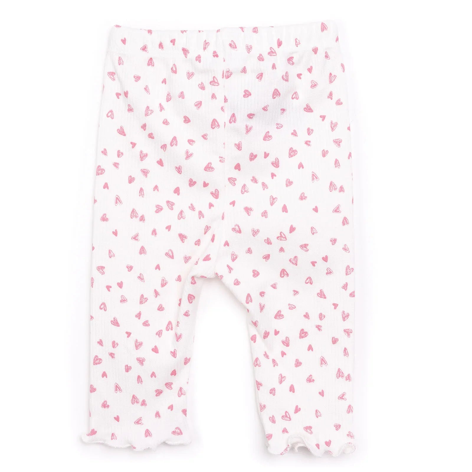 HelloBaby Girl Leggings - Ecru - mezetto ebebek ebebek