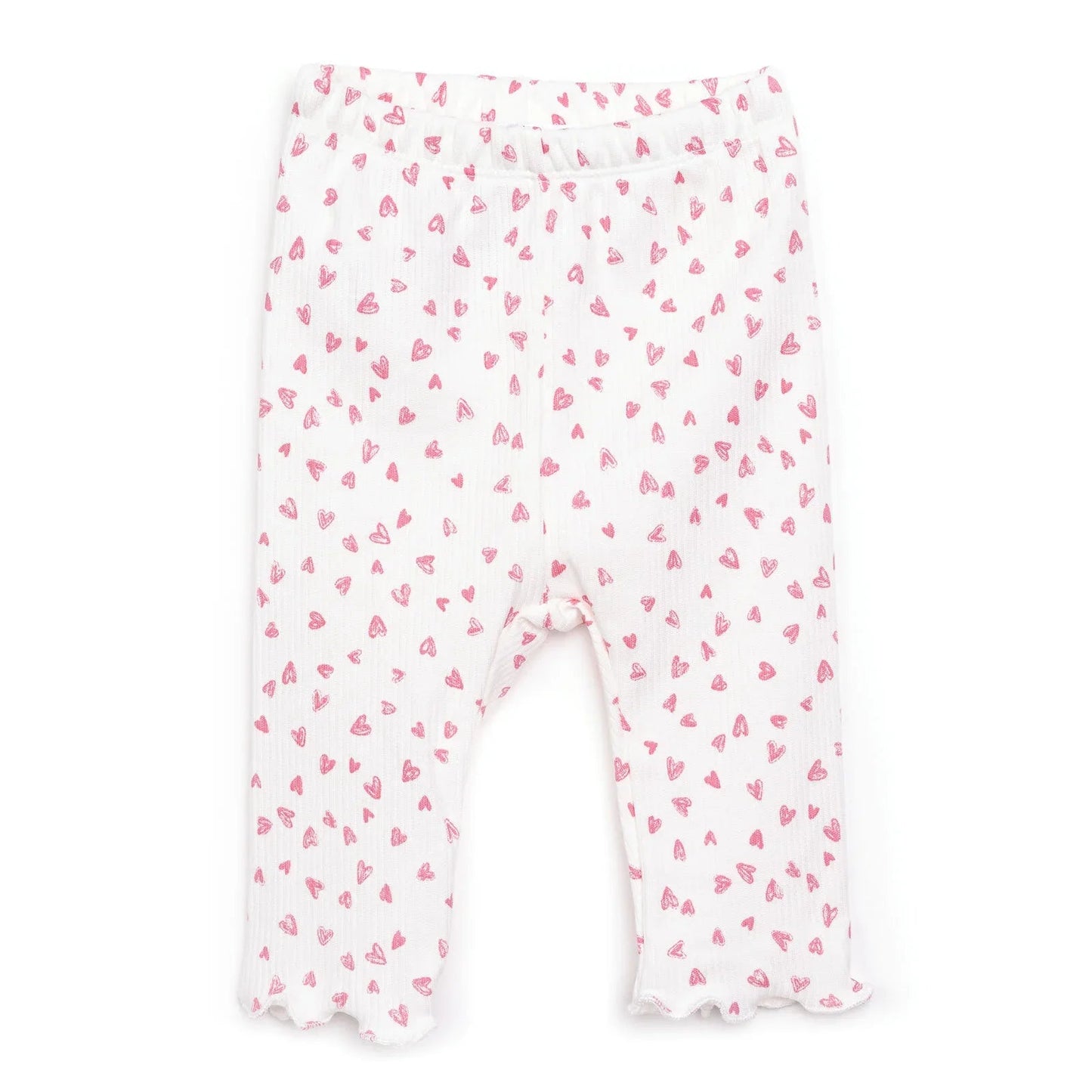 HelloBaby Girl Leggings - Ecru - mezetto ebebek ebebek