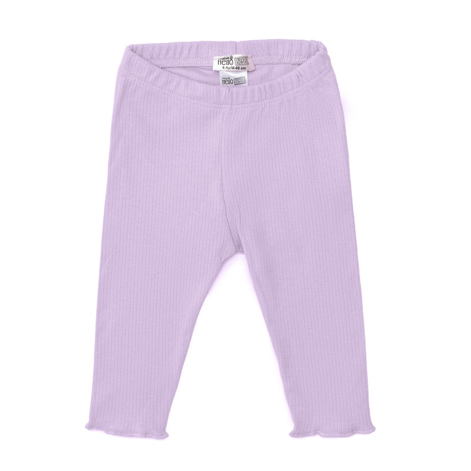 HelloBaby Girl Leggings - Purple - mezetto ebebek ebebek