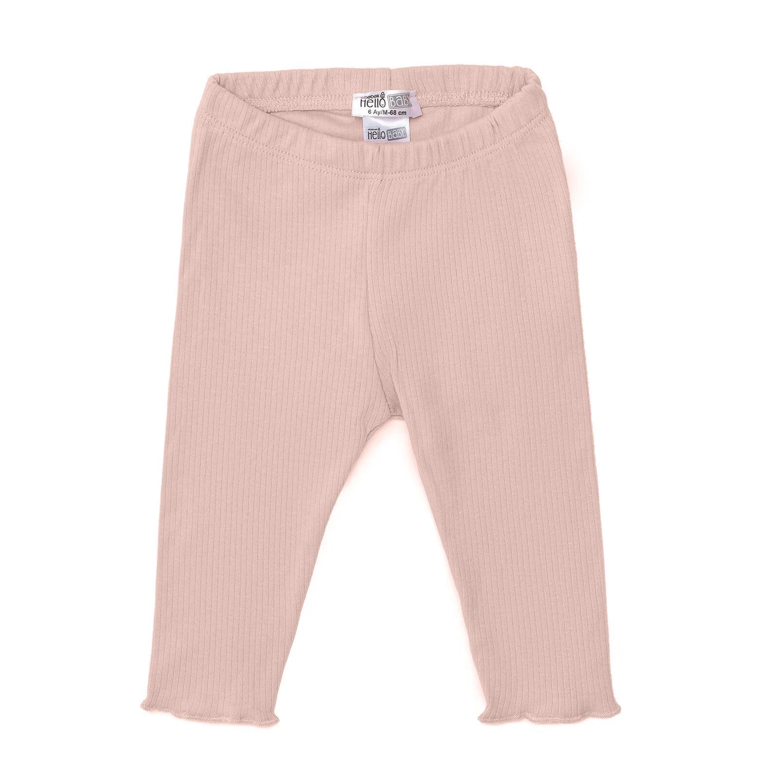 HelloBaby Girl Leggings - Salmon - mezetto ebebek ebebek