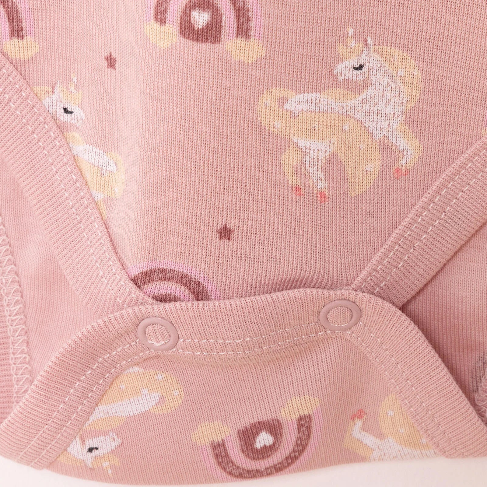HelloBaby Girl Long Sleeve Bodysuit - Light Rose - mezetto ebebek ebebek