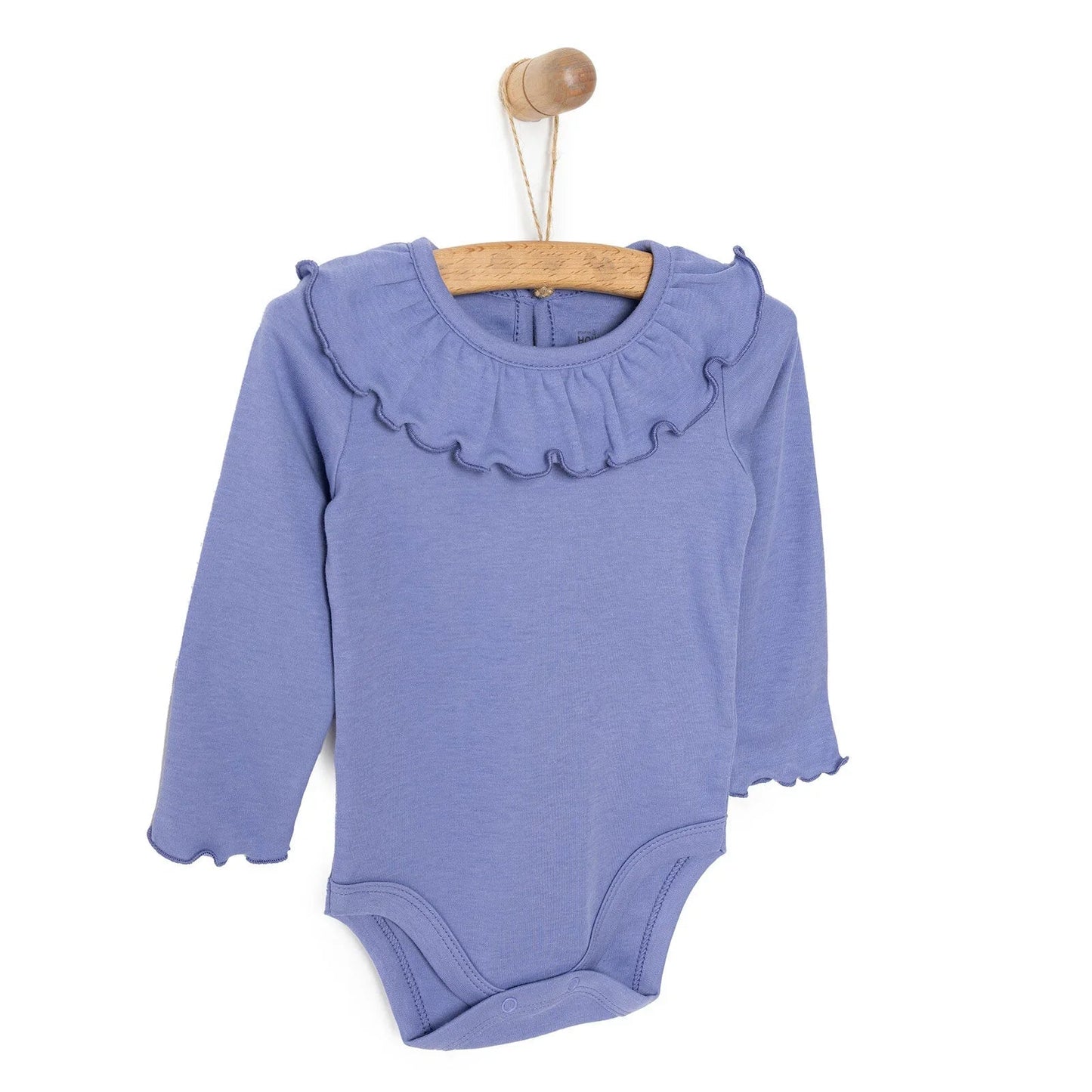 HelloBaby Girl Long Sleeve Bodysuit - Purple - mezetto ebebek ebebek