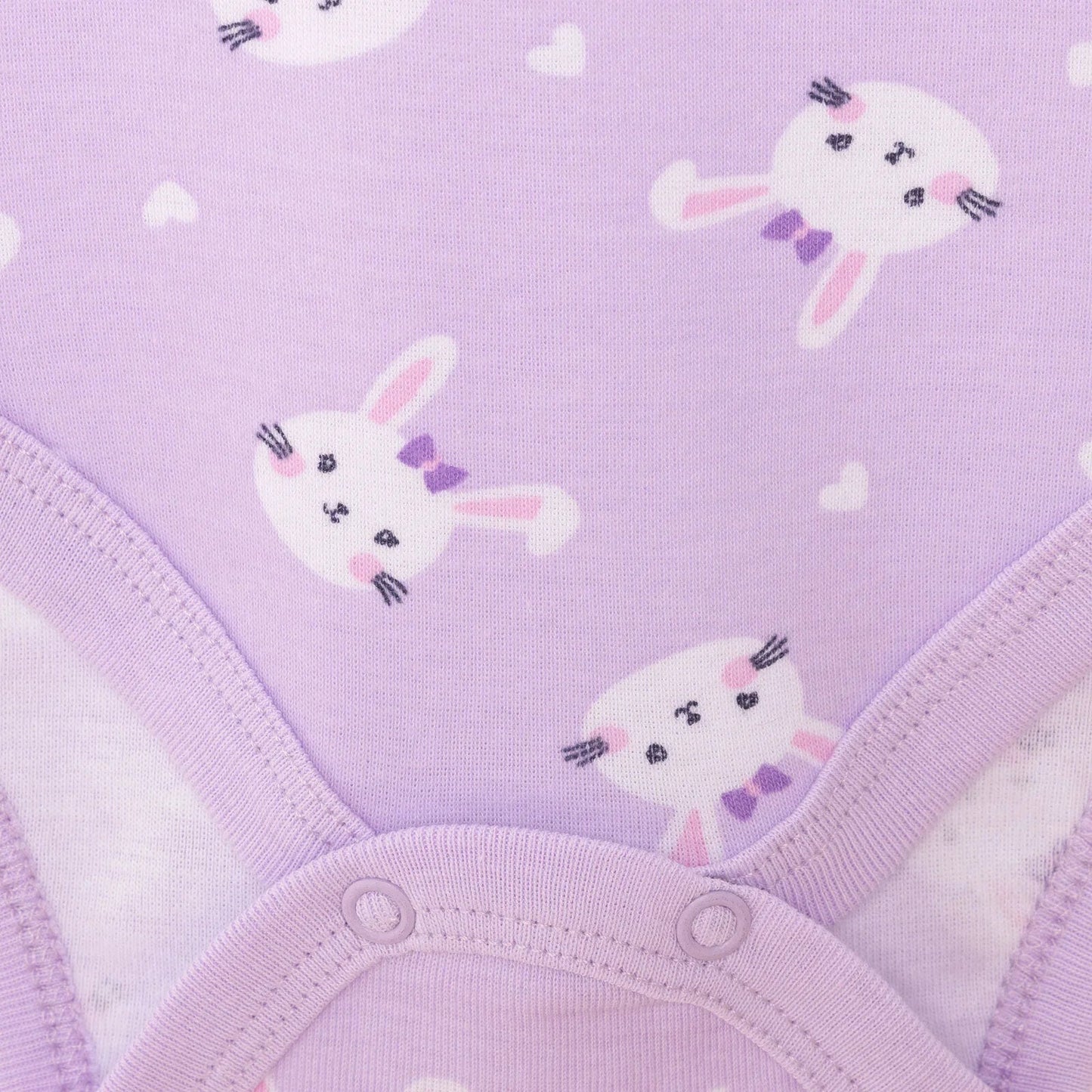 HelloBaby Girl Long Sleeve Bodysuit - Purple - mezetto ebebek ebebek