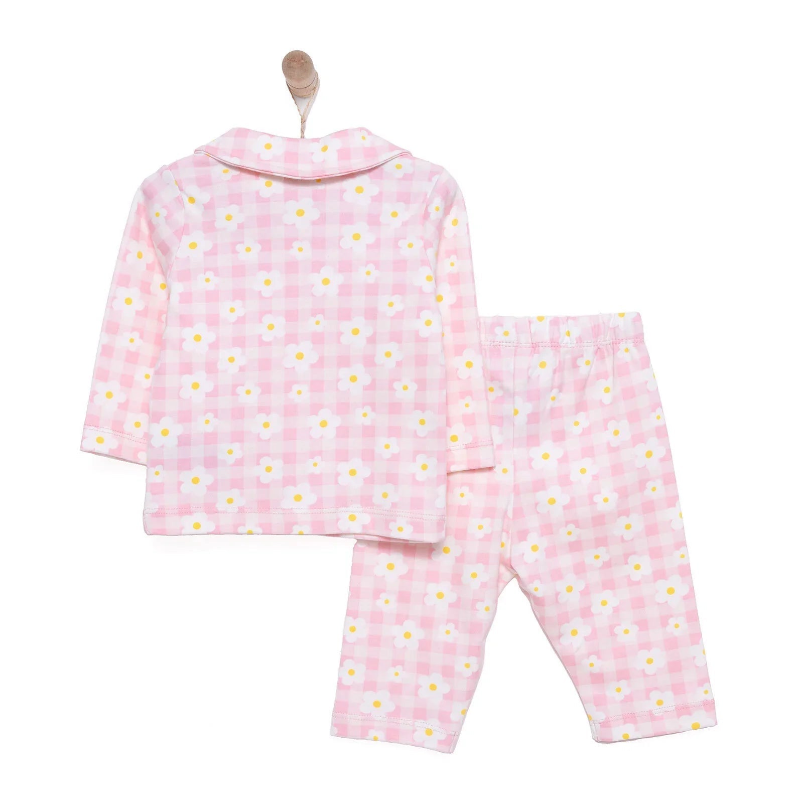HelloBaby Girl Long Sleeve Pyjamas Set - Light Pink - mezetto ebebek ebebek