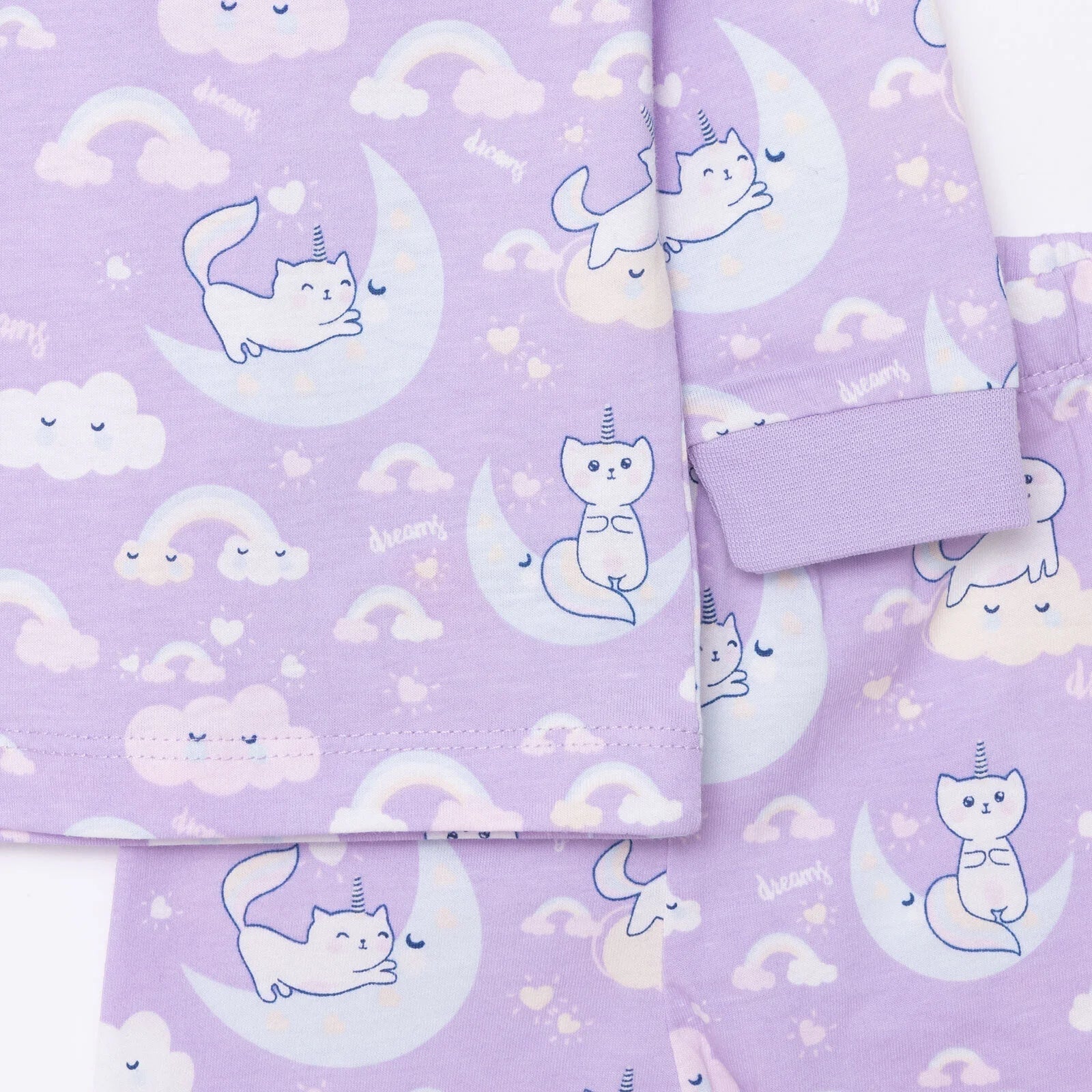 HelloBaby Girl Long Sleeve Pyjamas Set - Purple - mezetto ebebek ebebek