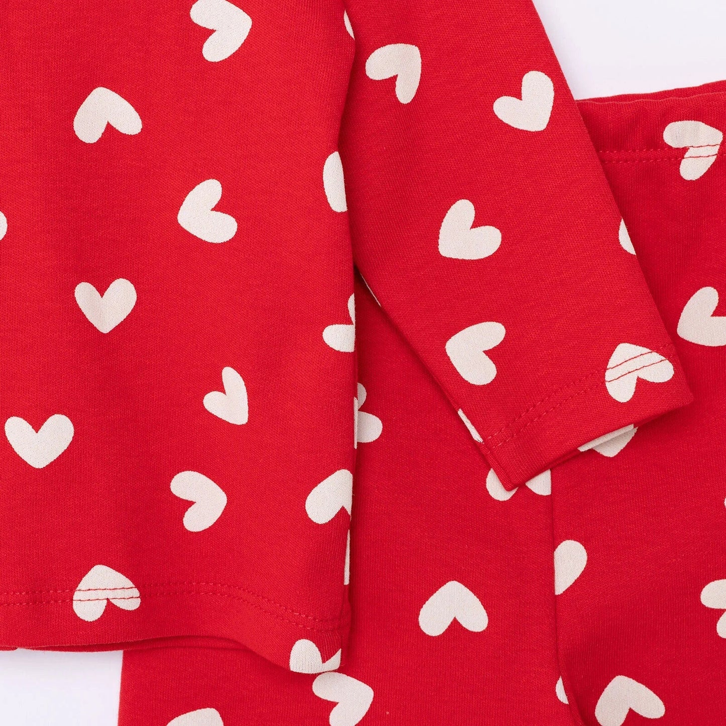 HelloBaby Girl Long Sleeve Pyjamas Set - Red - mezetto ebebek ebebek