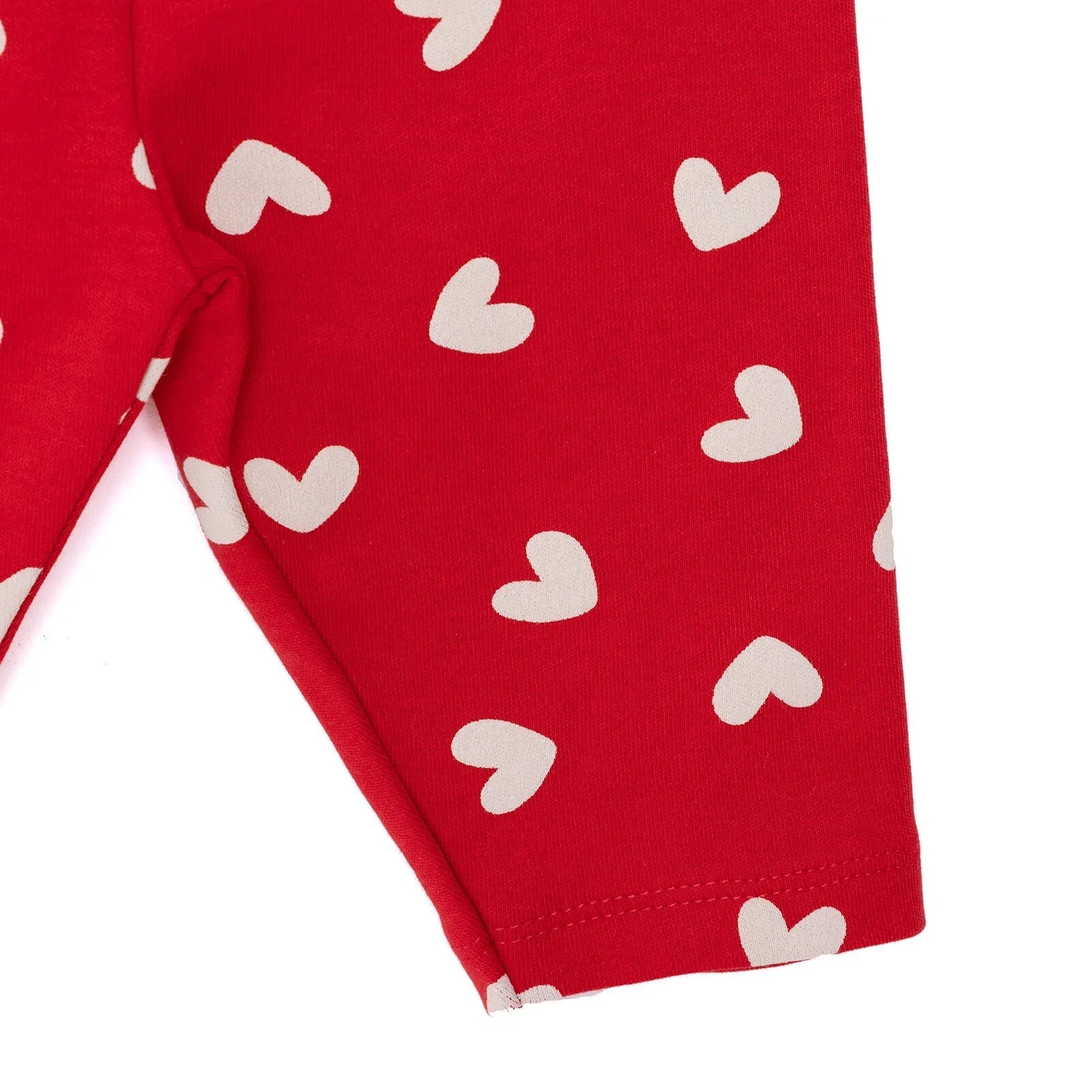 HelloBaby Girl Long Sleeve Pyjamas Set - Red - mezetto ebebek ebebek