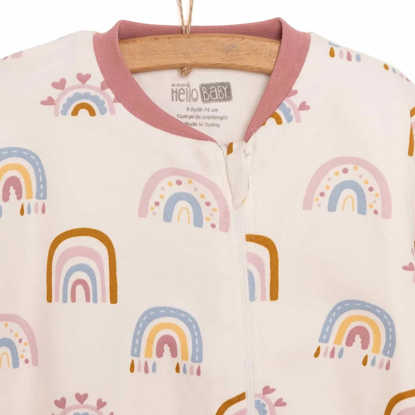 HelloBaby Girl Sleepsuit - Ecru - mezetto ebebek ebebek