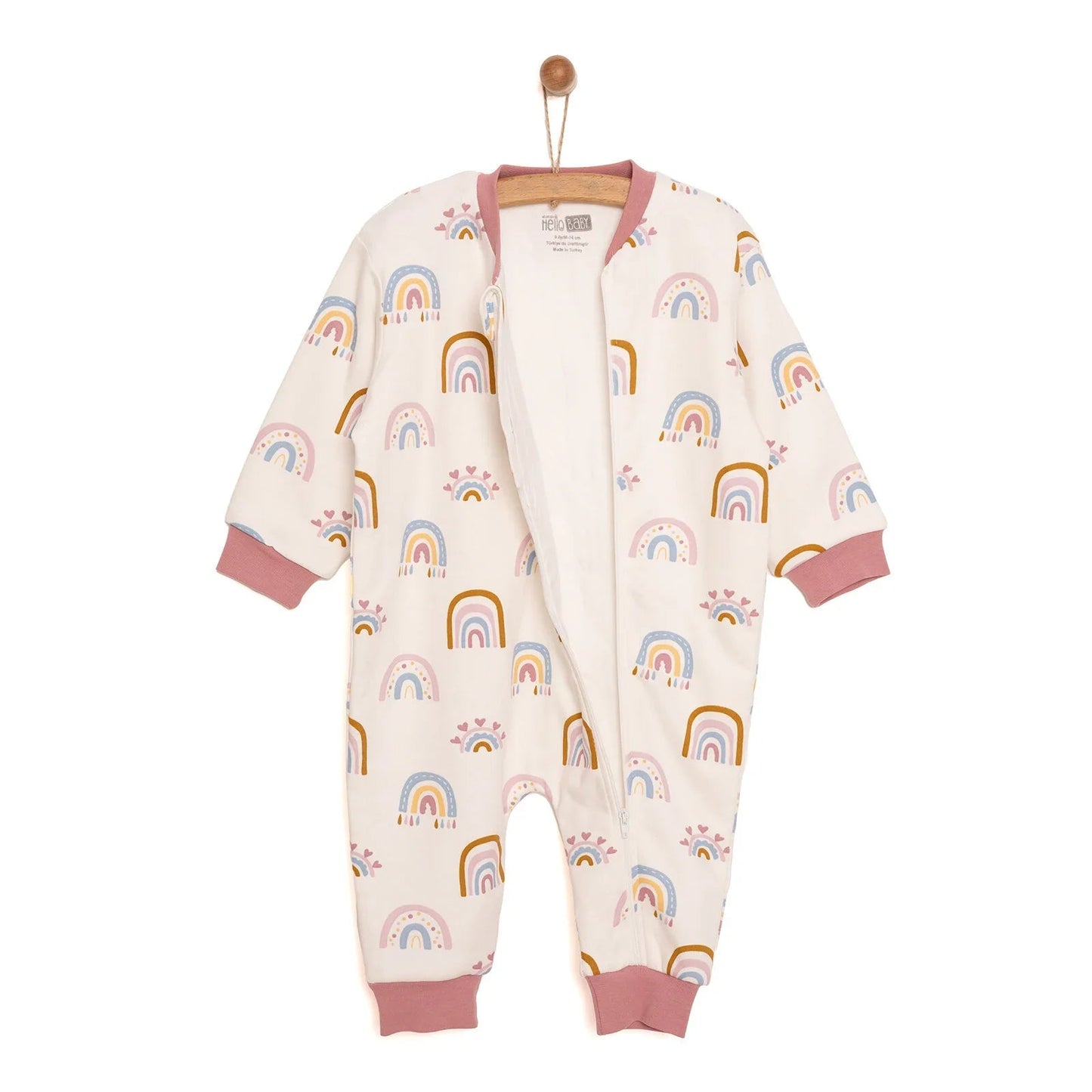 HelloBaby Girl Sleepsuit - Ecru - mezetto ebebek ebebek