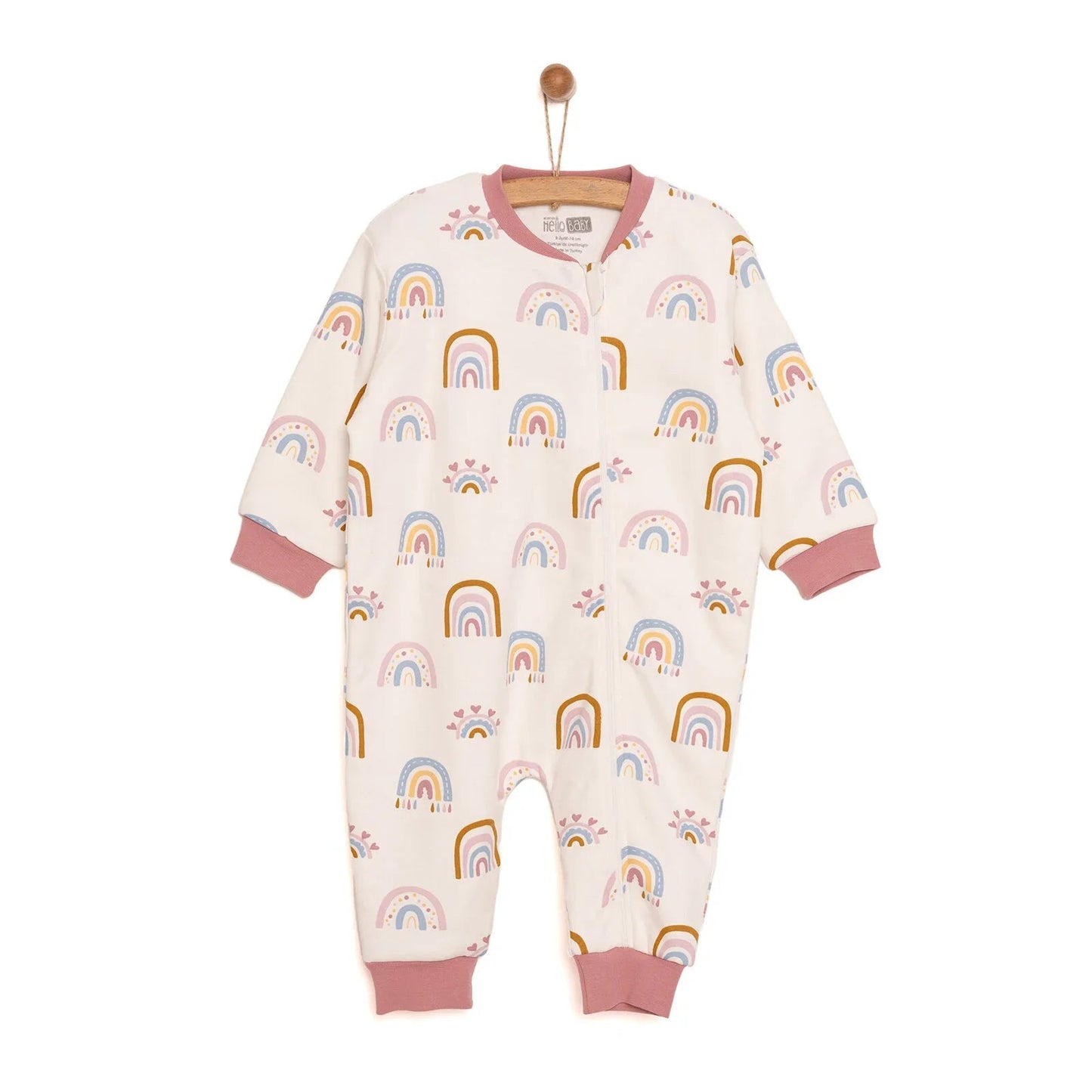 HelloBaby Girl Sleepsuit - Ecru - mezetto ebebek ebebek