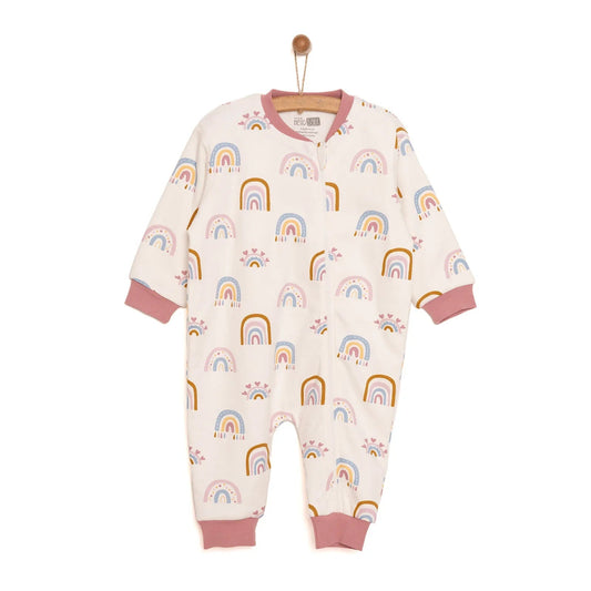HelloBaby Girl Sleepsuit - Ecru - mezetto ebebek ebebek
