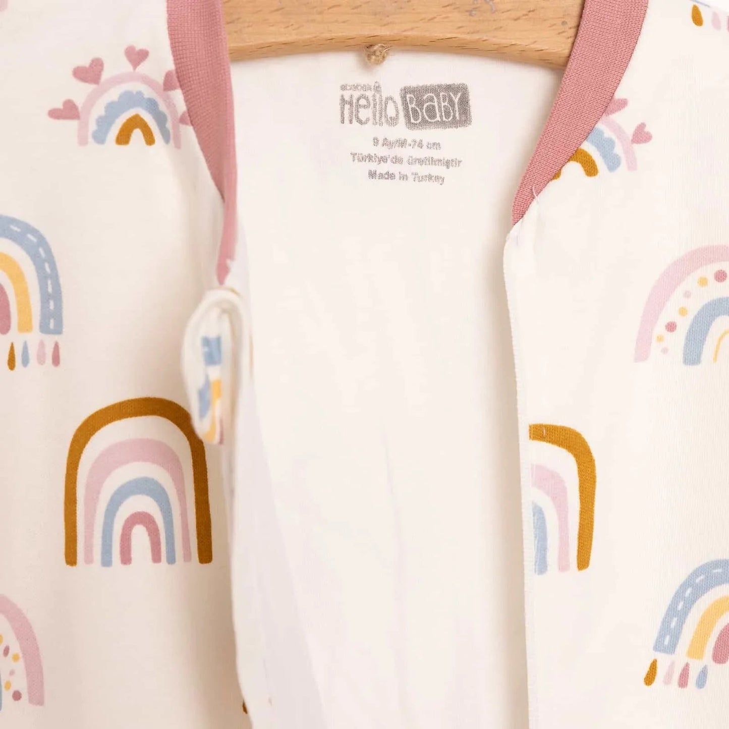 HelloBaby Girl Sleepsuit - Ecru - mezetto ebebek ebebek