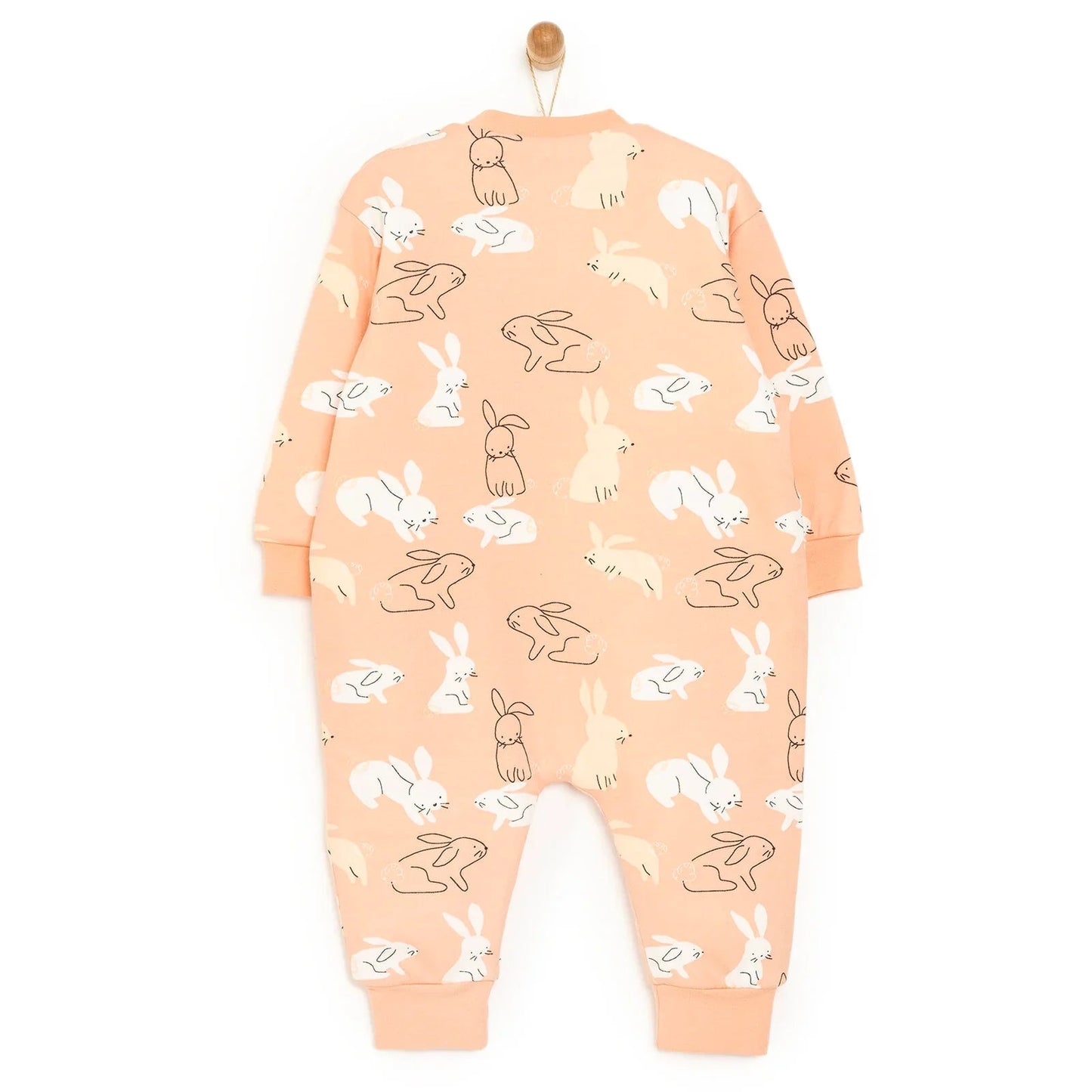 HelloBaby Girl Sleepsuit - Light Pink - mezetto ebebek ebebek