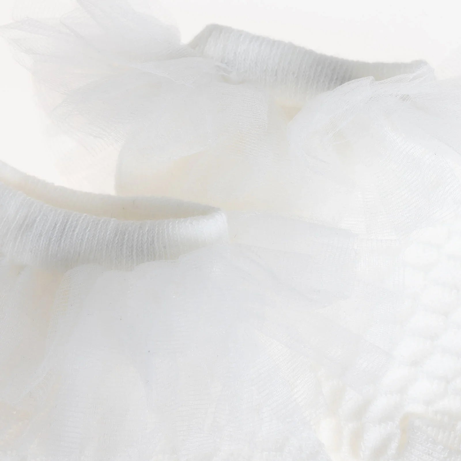 HelloBaby Girl Socks with Lace - White - mezetto ebebek ebebek