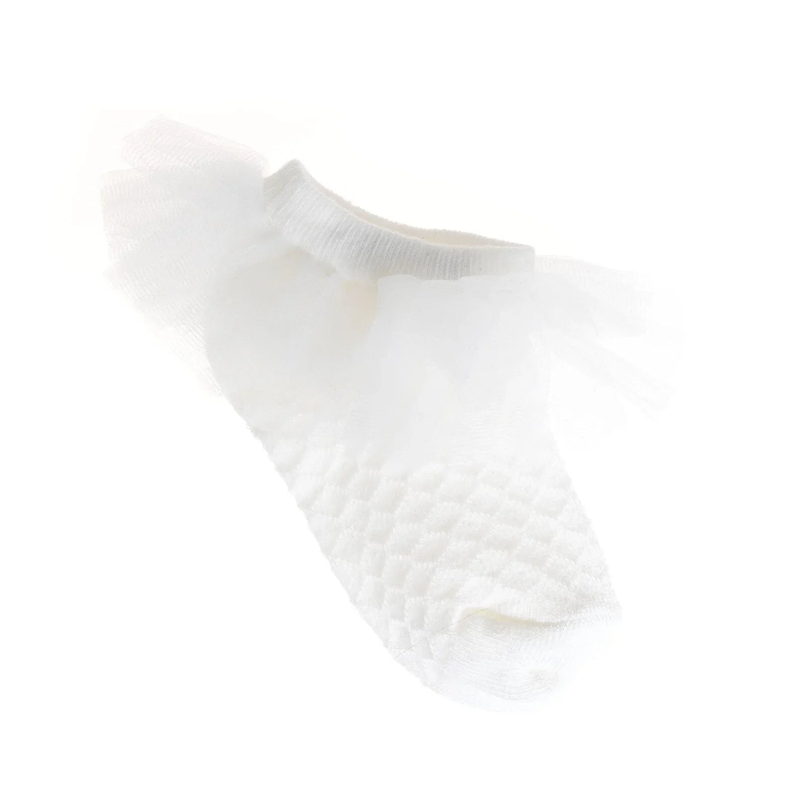 HelloBaby Girl Socks with Lace - White - mezetto ebebek ebebek