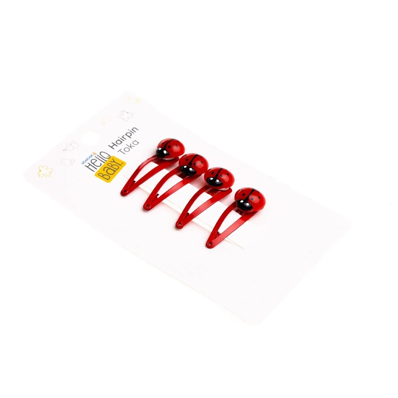 HelloBaby Hair Clips - Red - mezetto ebebek ebebek