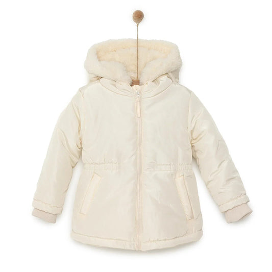 HelloBaby Hooded Coat - Beige - mezetto ebebek ebebek