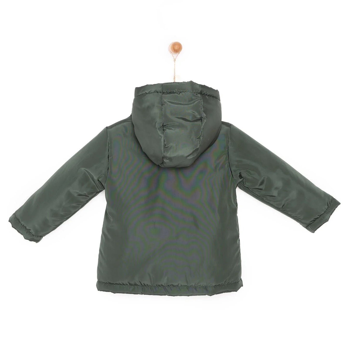 HelloBaby Hooded Coat - Green - mezetto ebebek ebebek