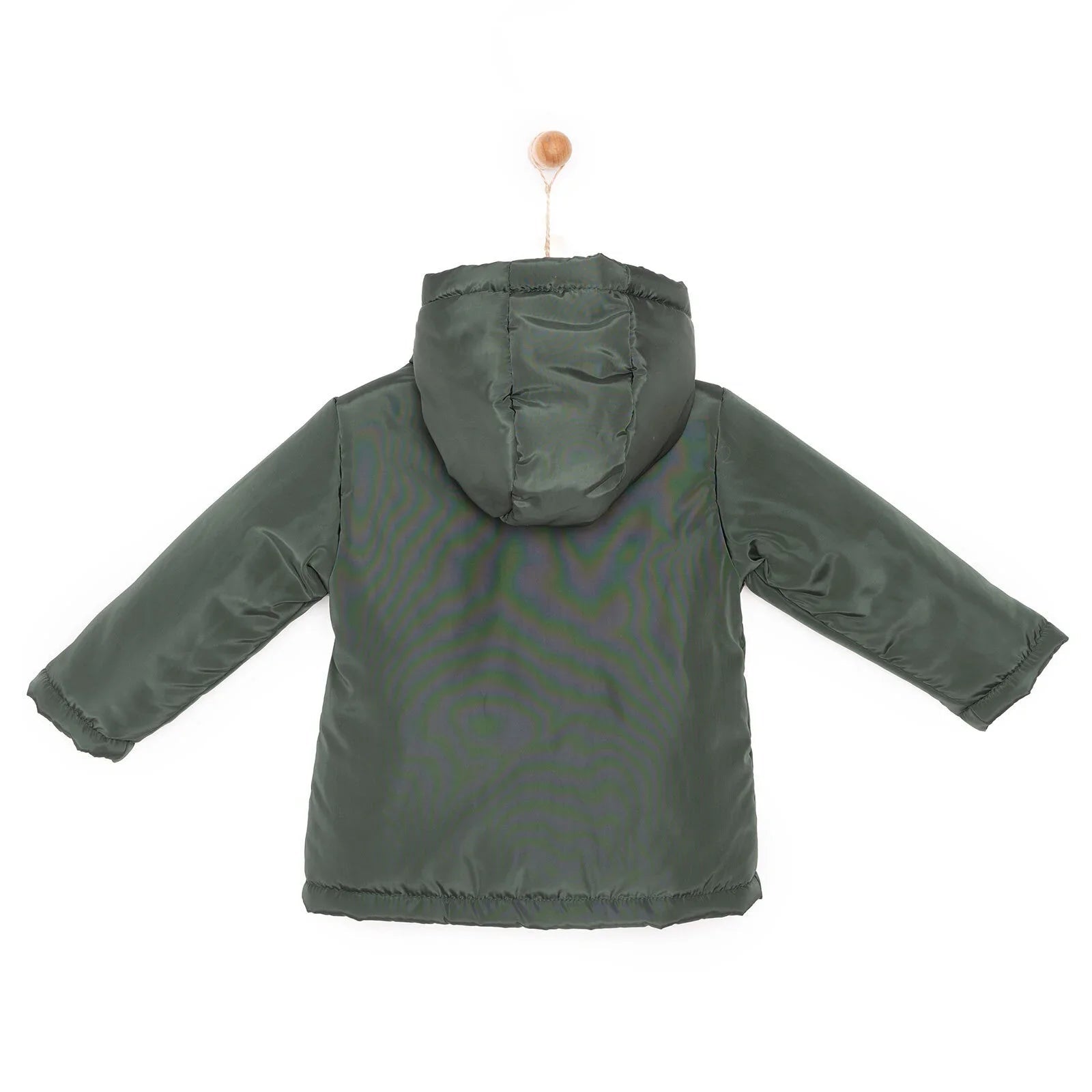 HelloBaby Hooded Coat - Green - mezetto ebebek ebebek