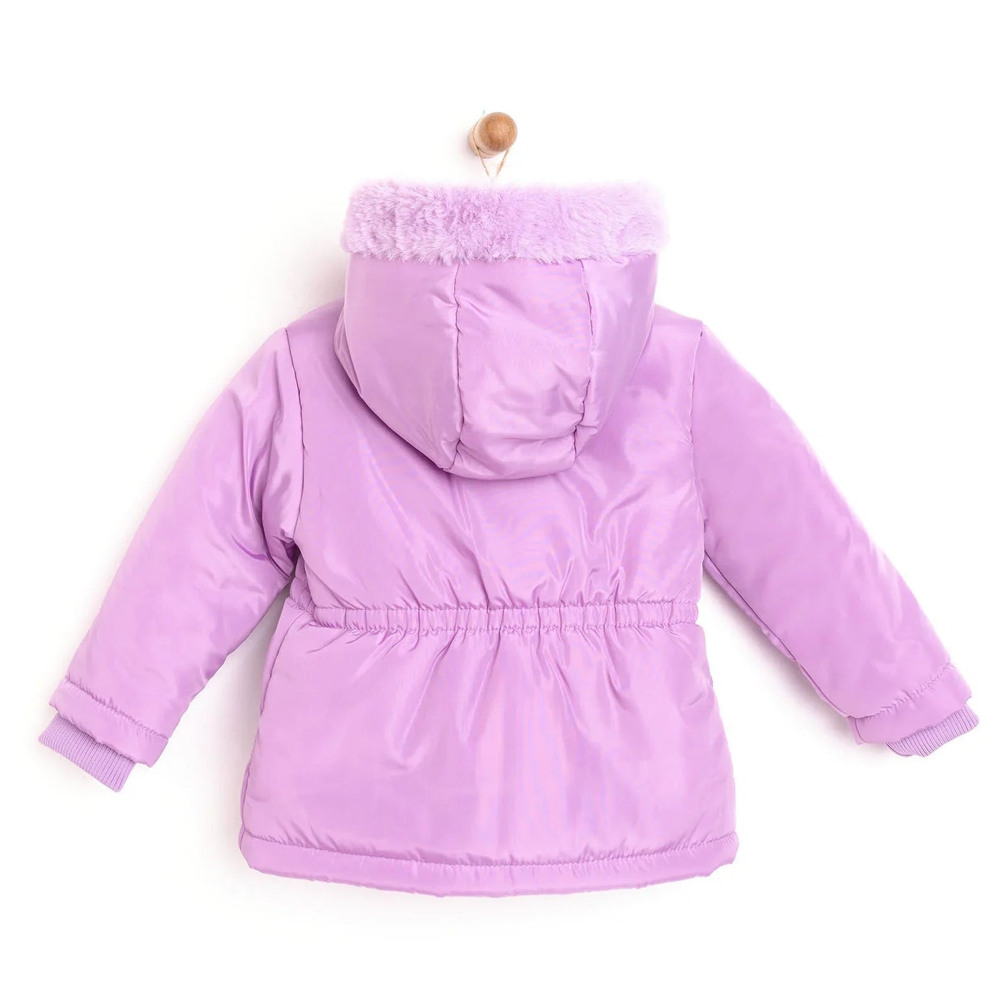 HelloBaby Hooded Coat - Purple - mezetto ebebek ebebek