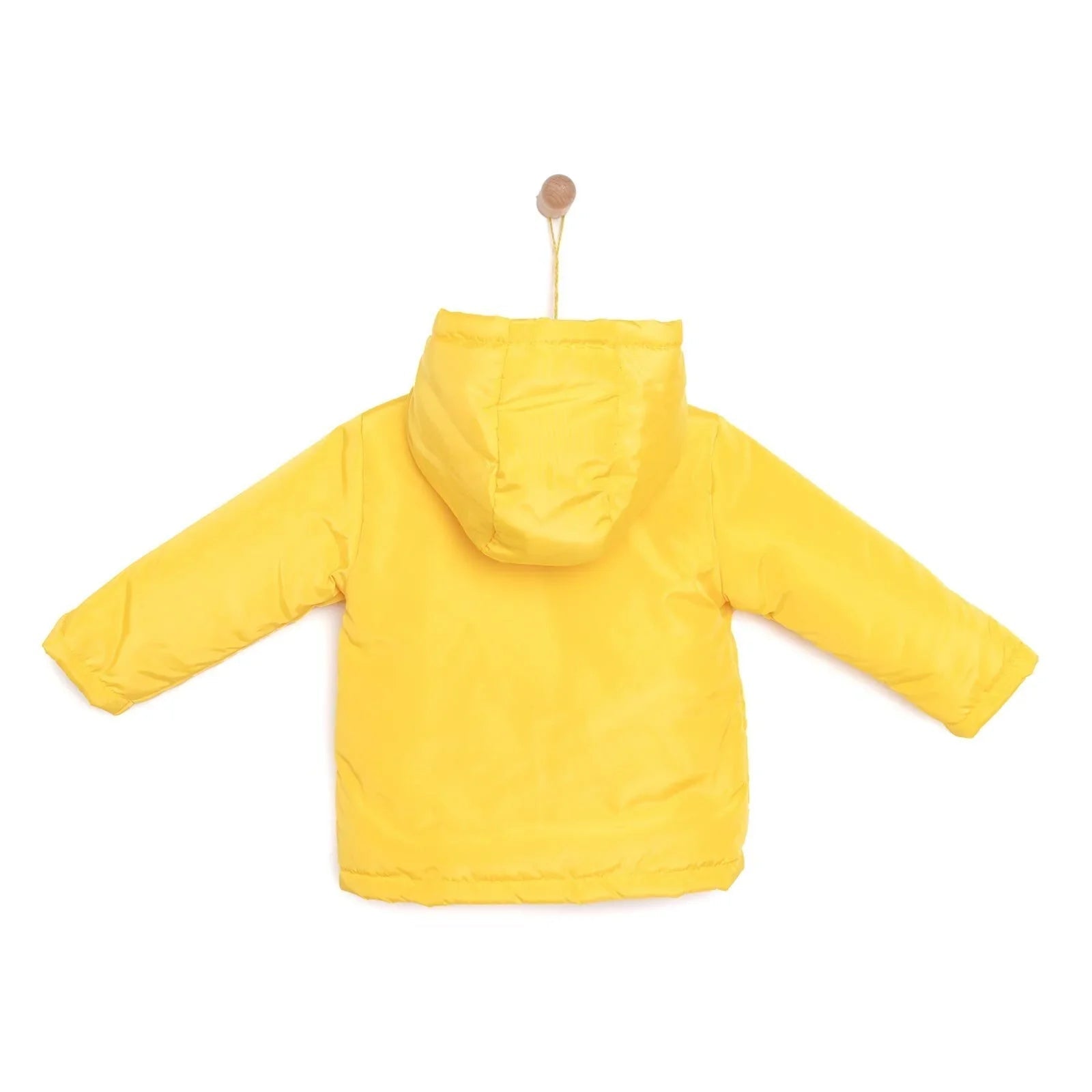 HelloBaby Hooded Coat - Yellow - mezetto ebebek ebebek