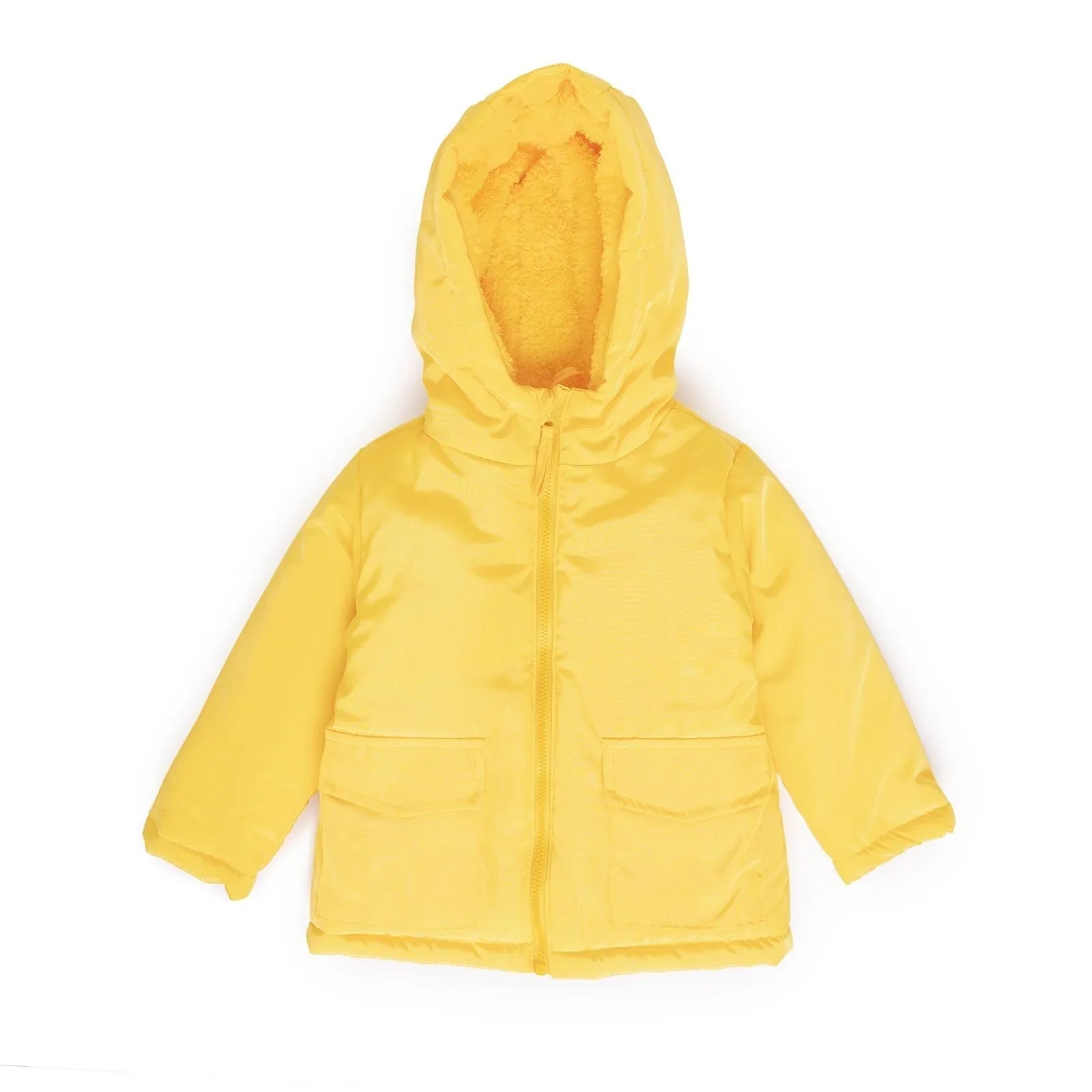 HelloBaby Hooded Coat - Yellow - mezetto ebebek ebebek