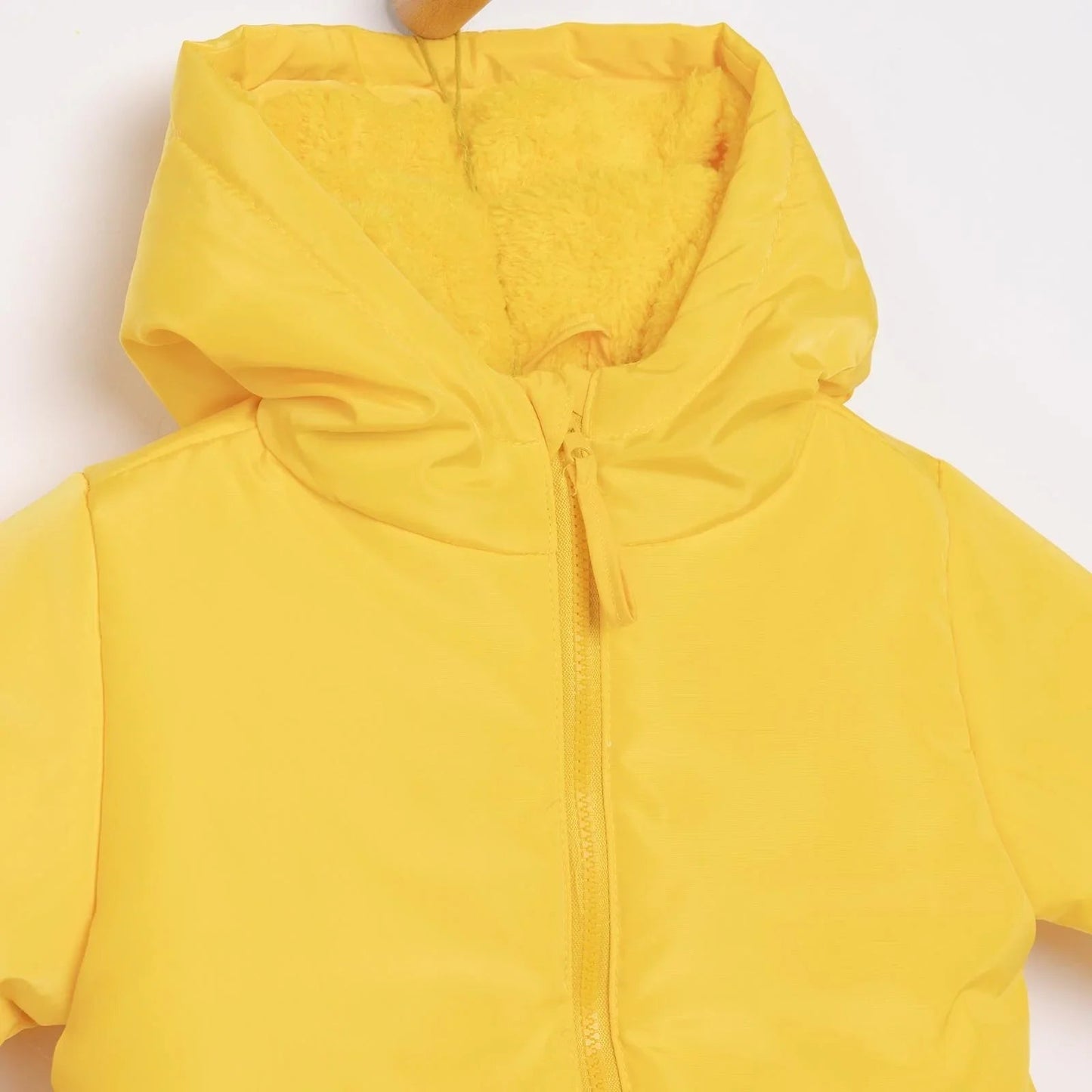 HelloBaby Hooded Coat - Yellow - mezetto ebebek ebebek