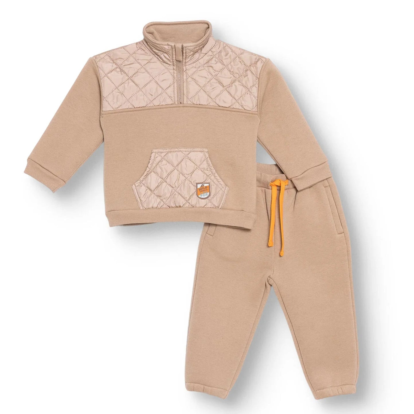 HelloBaby Jogging Set - Beige - mezetto ebebek ebebek