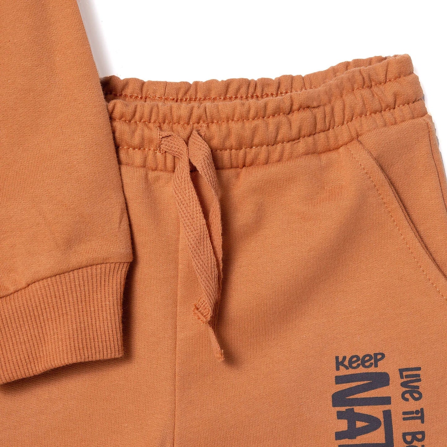 HelloBaby Jogging Set - Brown - mezetto ebebek ebebek