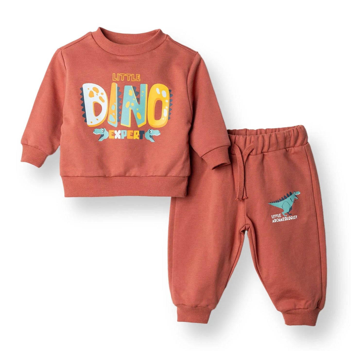 HelloBaby Jogging Set - Brown - mezetto ebebek ebebek