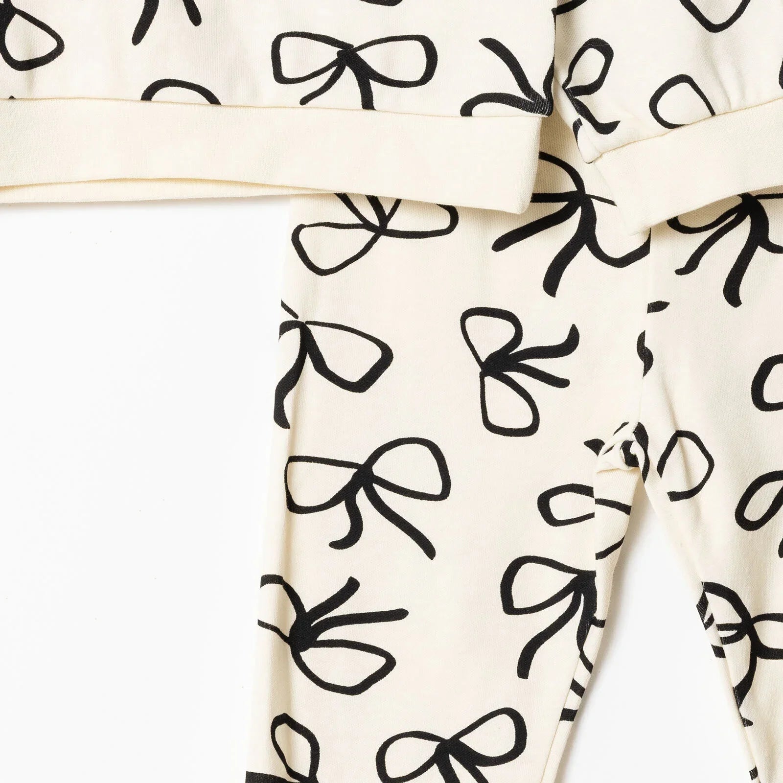 HelloBaby Jogging Set - Ecru Printed - mezetto ebebek ebebek