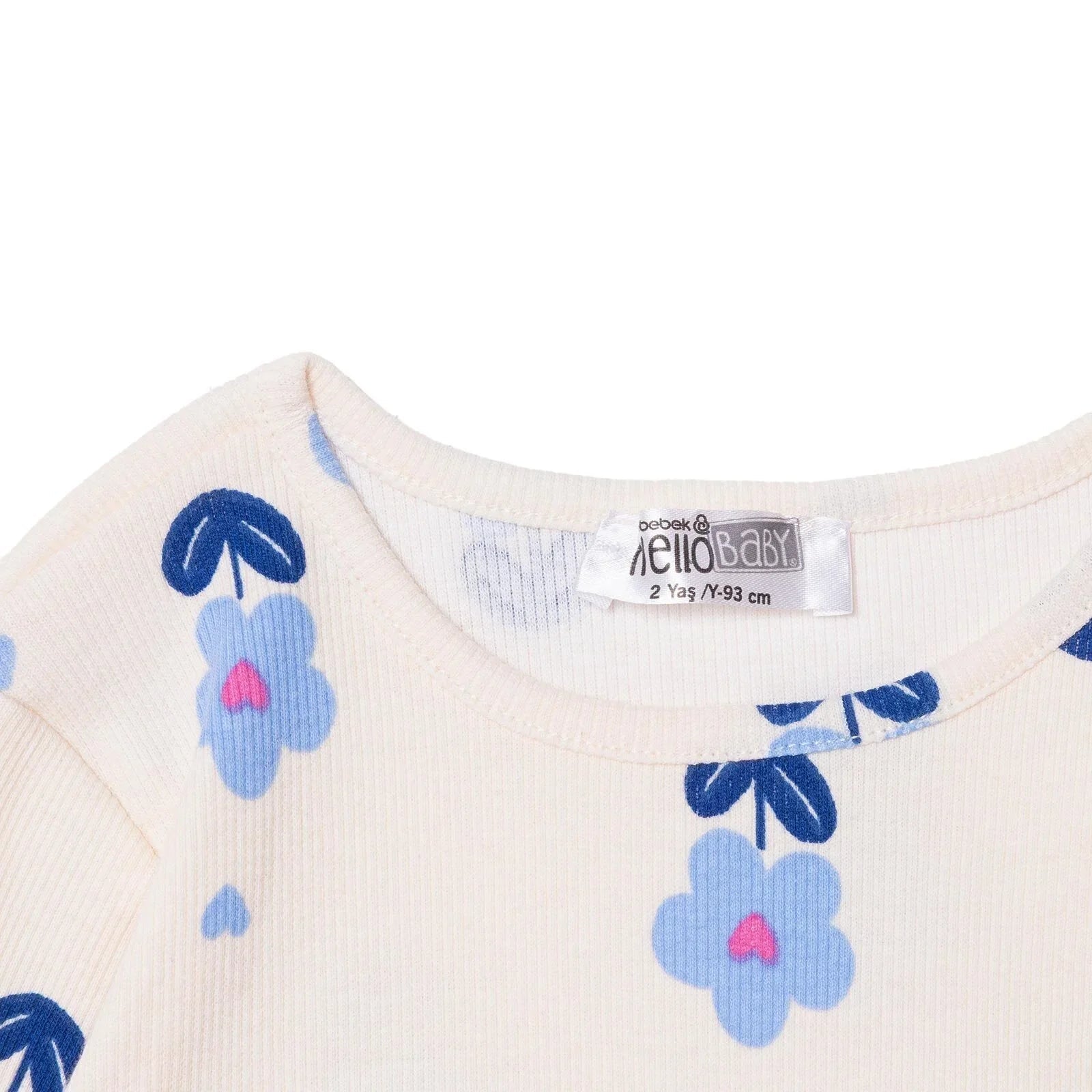 HelloBaby Jogging Set - Ecru Printed - mezetto ebebek ebebek