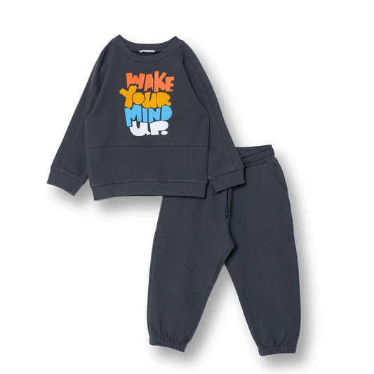 HelloBaby Jogging Set - Grey - mezetto ebebek ebebek