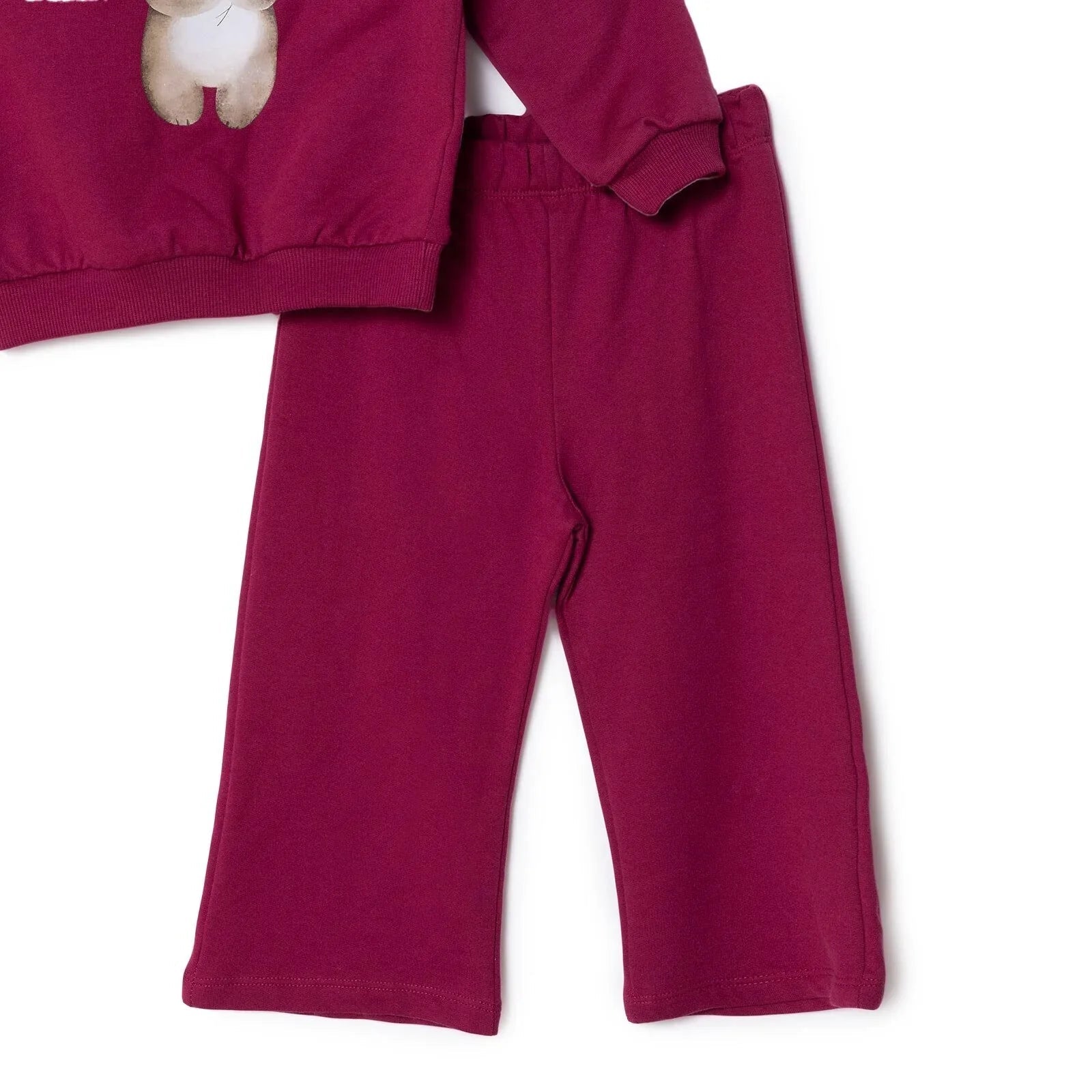 HelloBaby Jogging Set - Maroon - mezetto ebebek ebebek