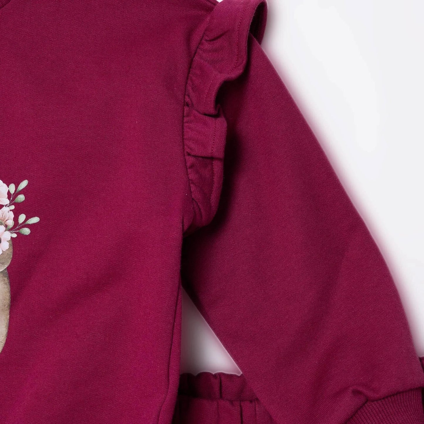 HelloBaby Jogging Set - Maroon - mezetto ebebek ebebek