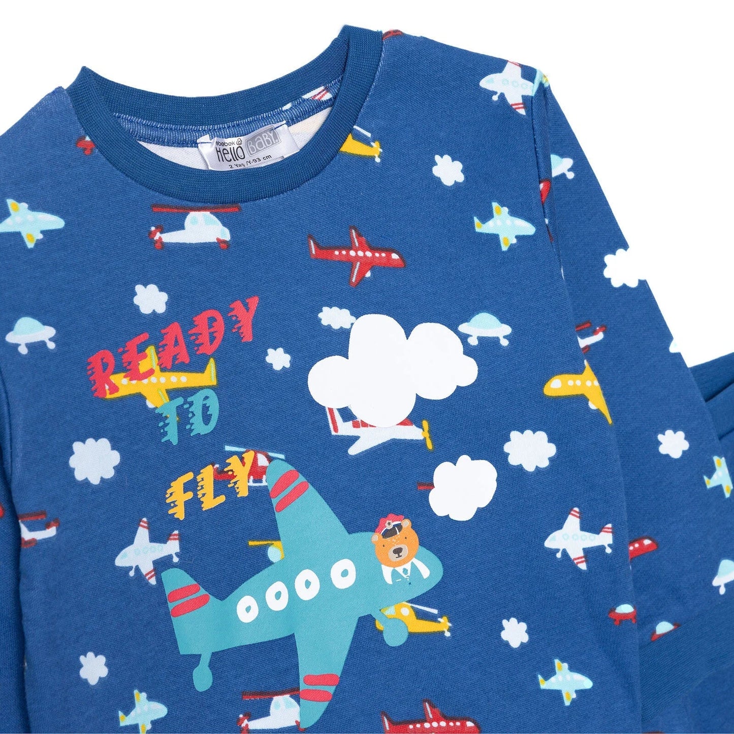 HelloBaby Jogging Set - Navy Blue - mezetto ebebek ebebek