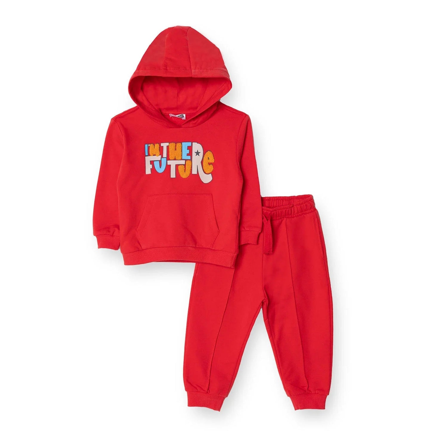 HelloBaby Jogging Set - Red - mezetto ebebek ebebek
