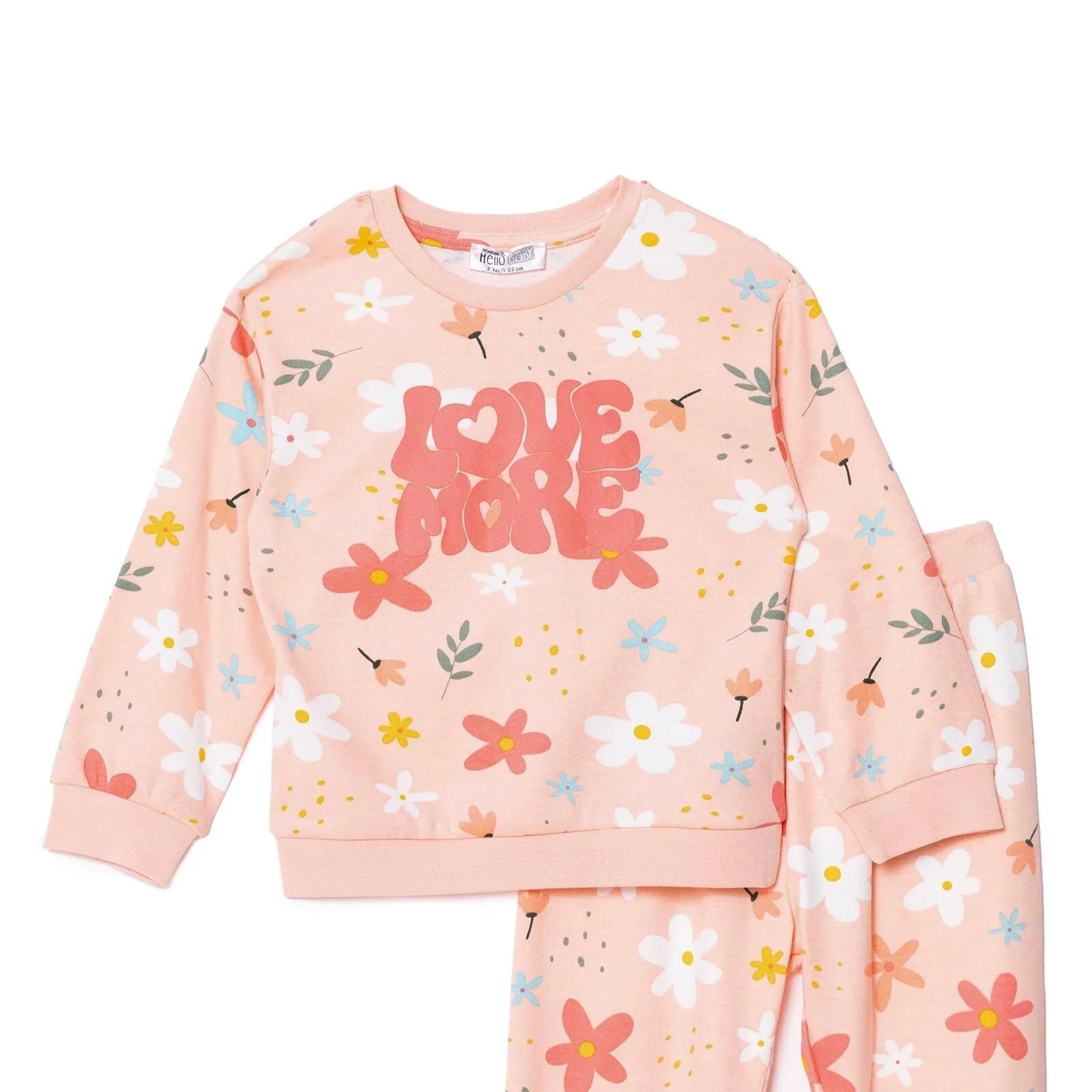 HelloBaby Jogging Set - Salmon - mezetto ebebek ebebek
