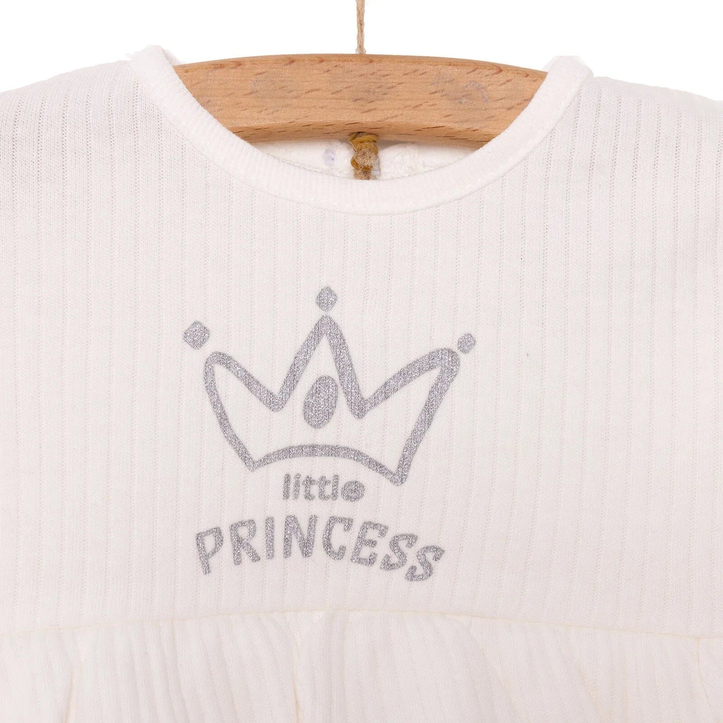 HelloBaby Little Life Newborn Girl Dress - Ecru - mezetto ebebek ebebek