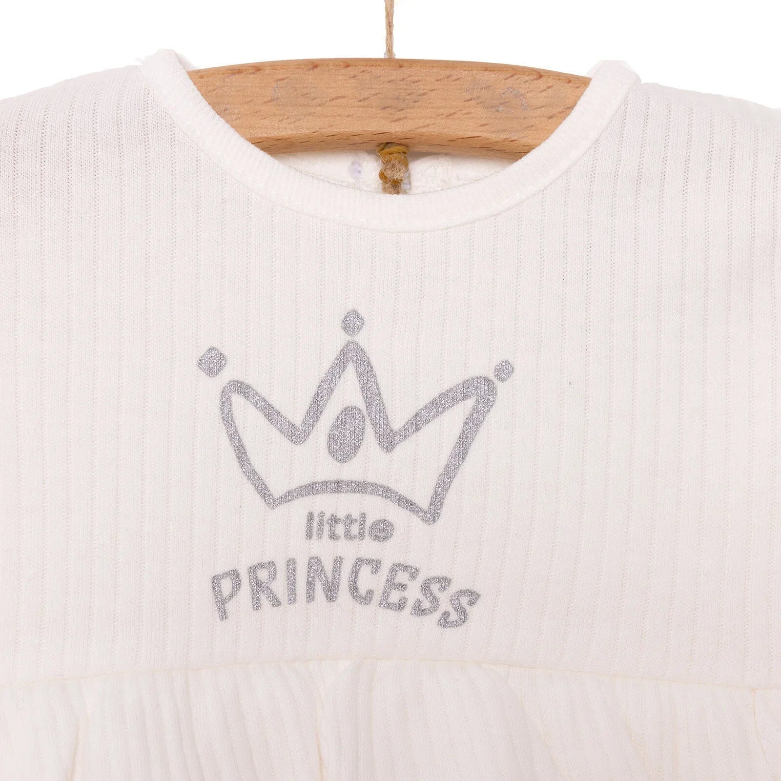 HelloBaby Little Life Newborn Girl Dress - Ecru - mezetto ebebek ebebek