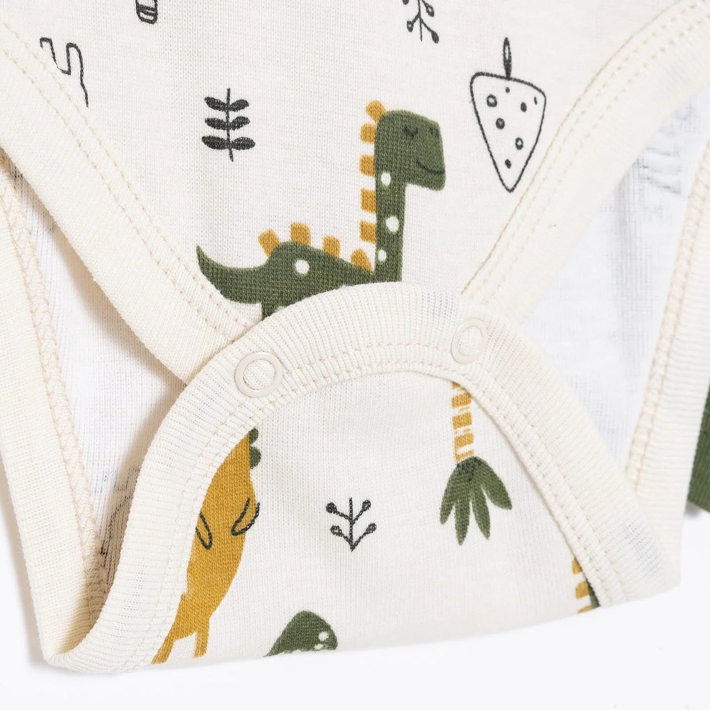 HelloBaby Long Sleeve Body 2 Pack - Khaki - mezetto ebebek ebebek