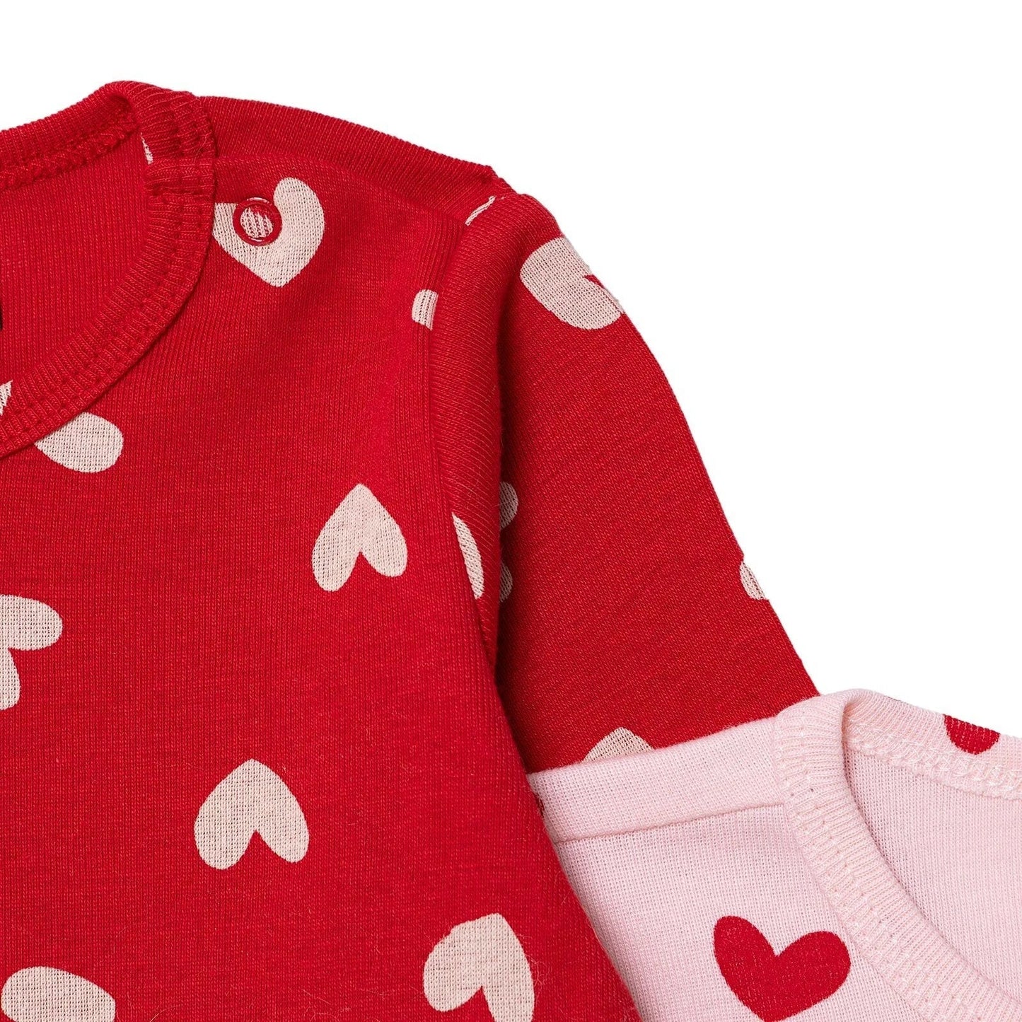 HelloBaby Long Sleeve Body 2 pcs - Red - mezetto ebebek ebebek