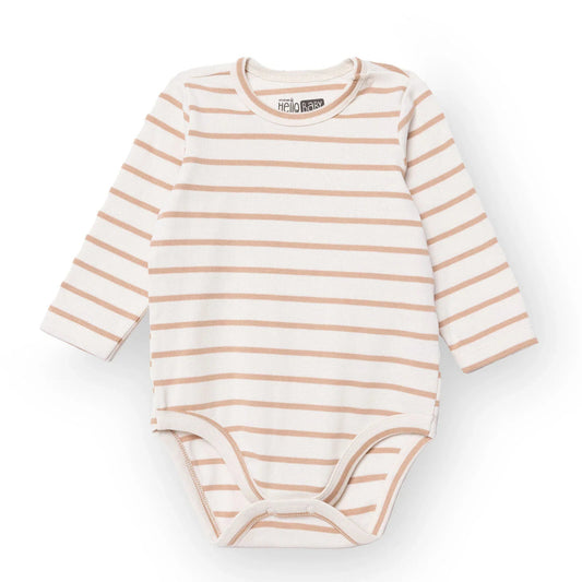 HelloBaby Long Sleeve Body - Beige - mezetto ebebek ebebek